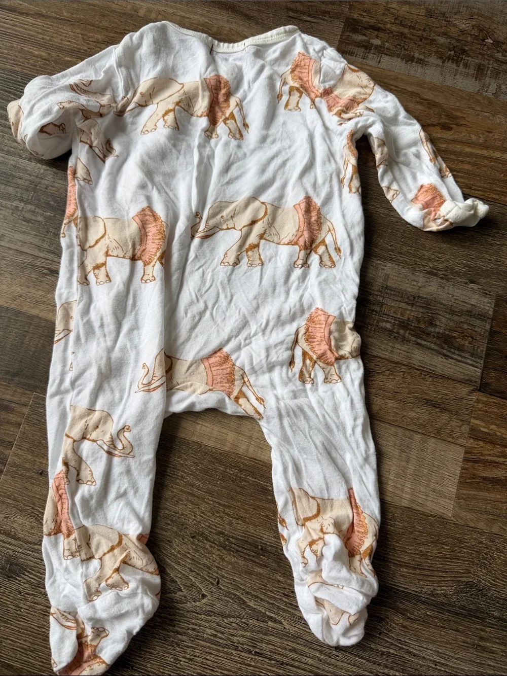 Milkbarn ballerina elephant bamboo sleeper size 3-6m